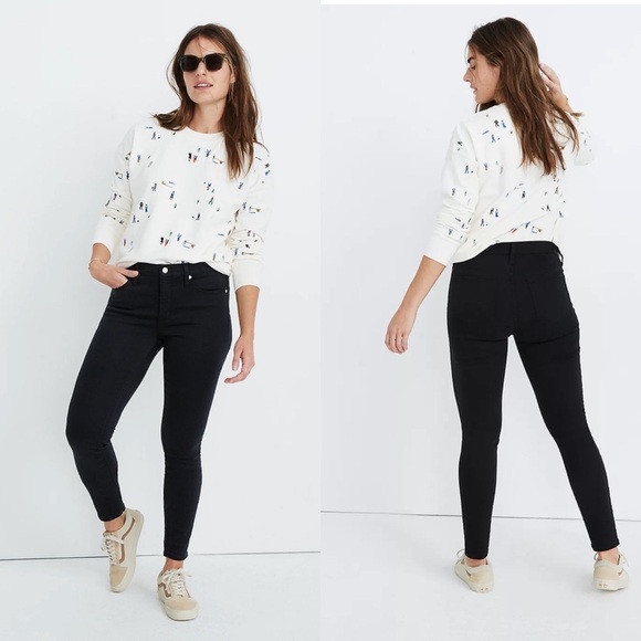 Madewell 9" Mid-Rise Skinny Jeans in Lunar Wash: TENCEL™ Denim Edition - Picture 1 of 8